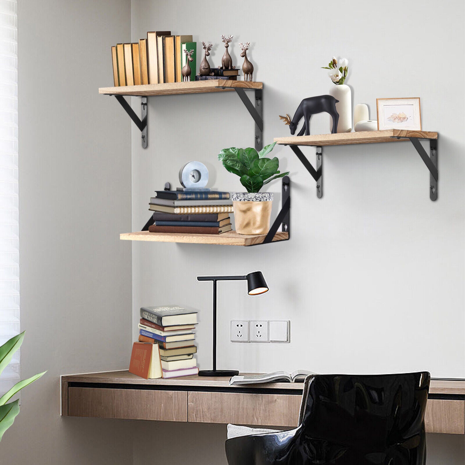 Floating Shelves UK Wall Mounted Wooden Shelves 