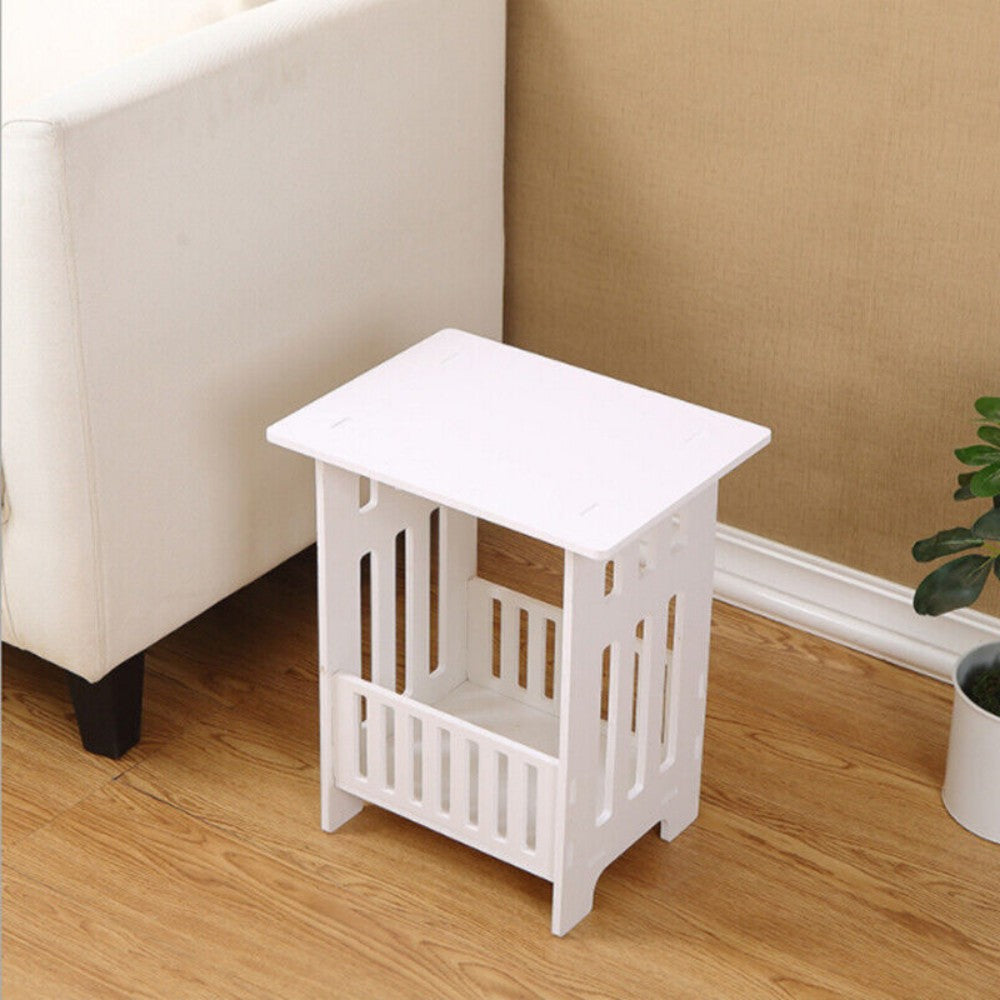 White Bedside Table - Beauty Homez UK