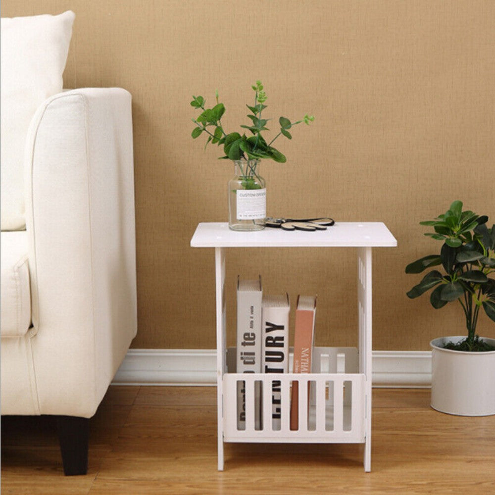 White Bedside Table - Beauty Homez UK