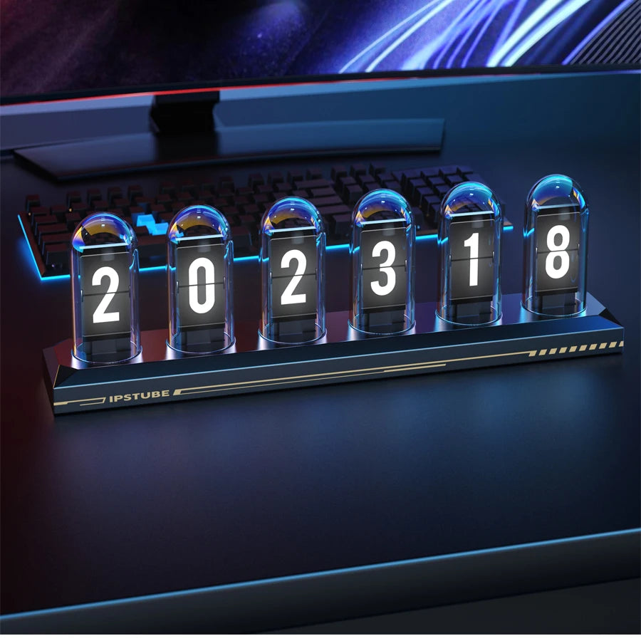 Glow Tube Digital Clock New Design 2025 UK Home Decor