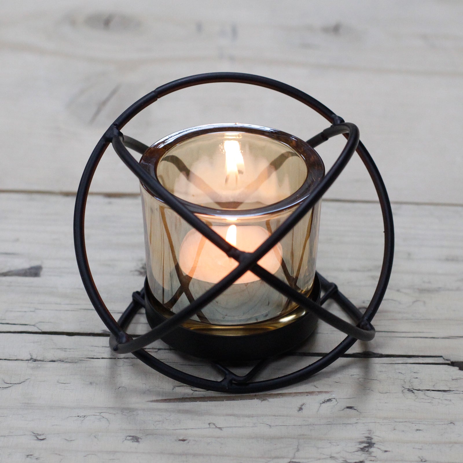 Glass Candle Holder Autumn Home Decor