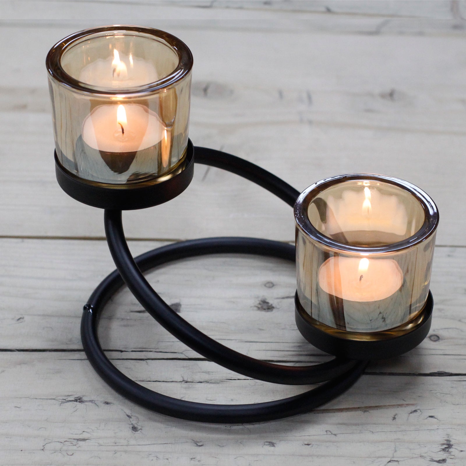 Glass Candle Holder Autumn Home Decor