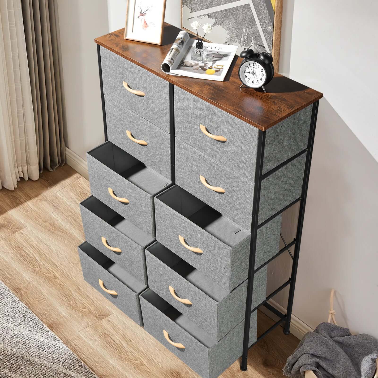 Non-Woven Fabric Storage Cabinet - Versatile & Space-Saving